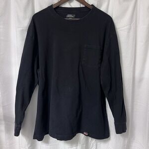 Carhartt Mens XXXL 3X Loose Fit Long‎ Sleeve Faded Black Pocket T-Shirt READ